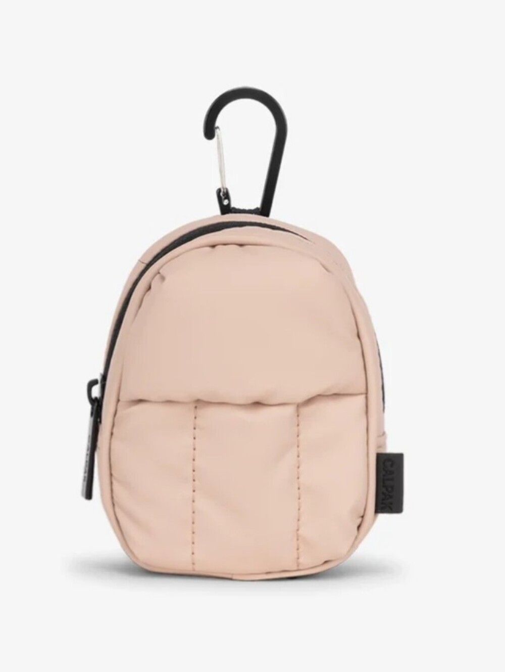 Calpak Mini Backpack Bag Pouch in Light Pink Charm Clip